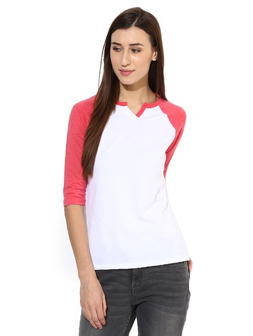 solid white casual tee - 14248391 - Very Small Image - 1