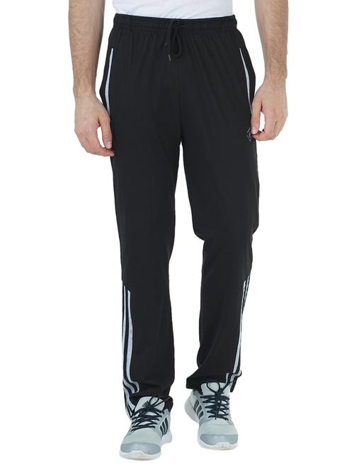black single jersey full length track pant - 14249460 - Very Small Image - 1