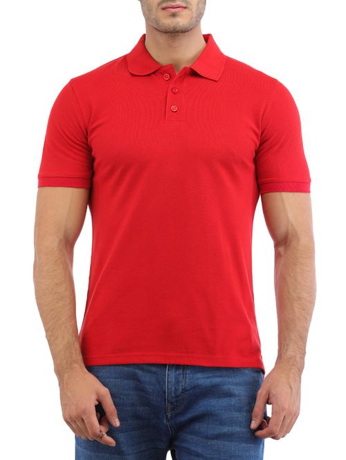 red polo t-shirt - 14253479 - Very Small Image - 1