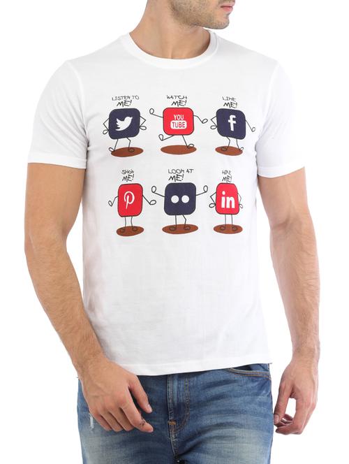 white cotton t-shirt - 14253492 - Very Small Image - 1