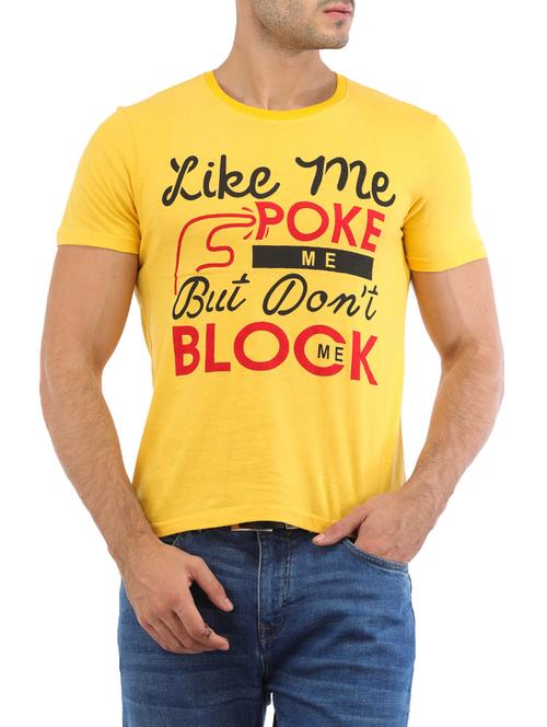 yellow cotton t-shirt - 14253516 - Very Small Image - 1