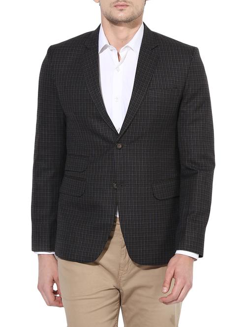 brown polyester formal blazer - 14255287 - Very Small Image - 1