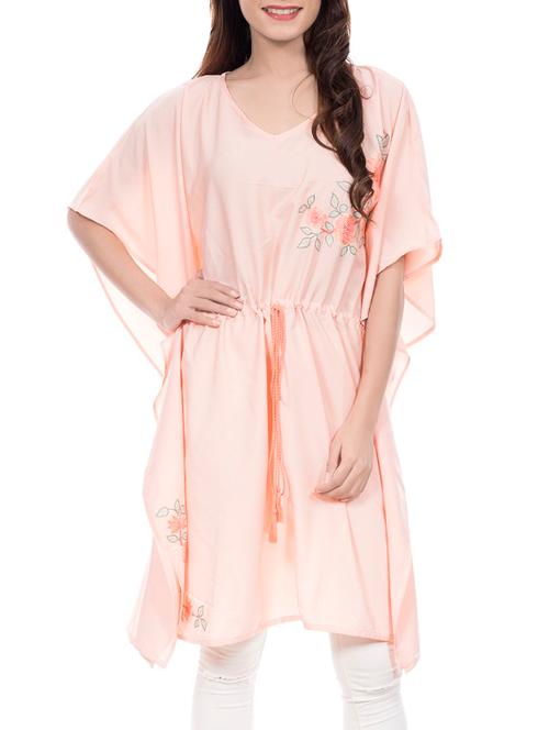 embroidered draw string kaftan - 14255726 - Very Small Image - 1