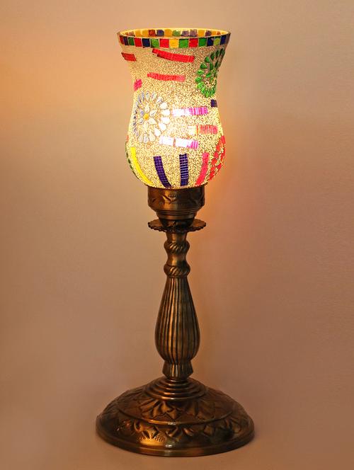 new designer table lamp with colorful decorative glass with quality stand(set of 2) - 14259162 - Very Small Image - 1