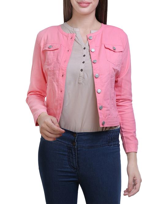 pink cotton summer jacket - 14261513 - Very Small Image - 1