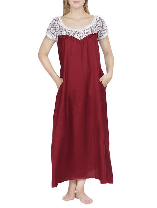 red viscose gown - 14261912 - Very Small Image - 1