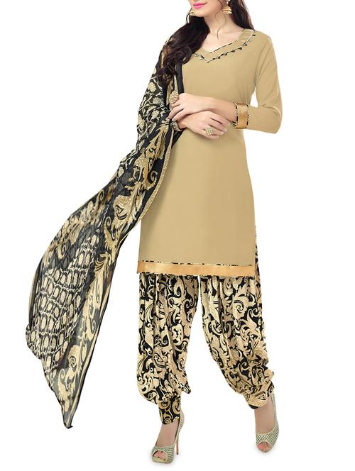 solid unstitched salwar suit - 14264216 - Very Small Image - 1