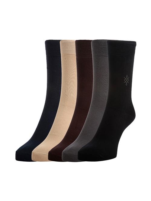 multi colored cotton socks (set of 5) - 14264692 - Very Small Image - 1