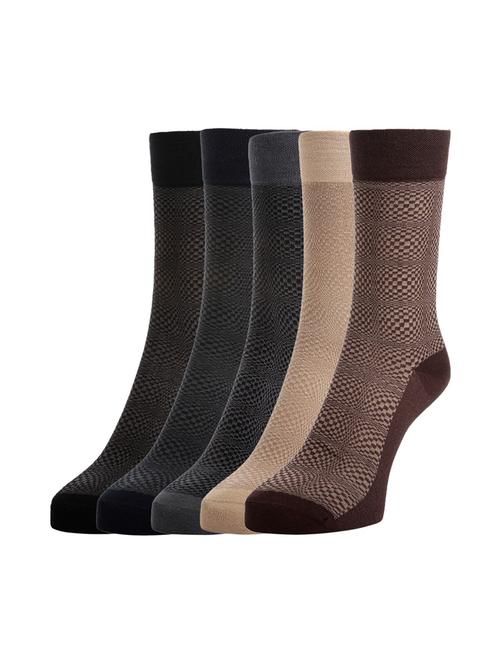 multi colored cotton socks (set of 5) - 14264695 - Very Small Image - 1