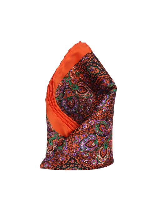 orange polyester pocketsquare - 14264731 - Very Small Image - 1