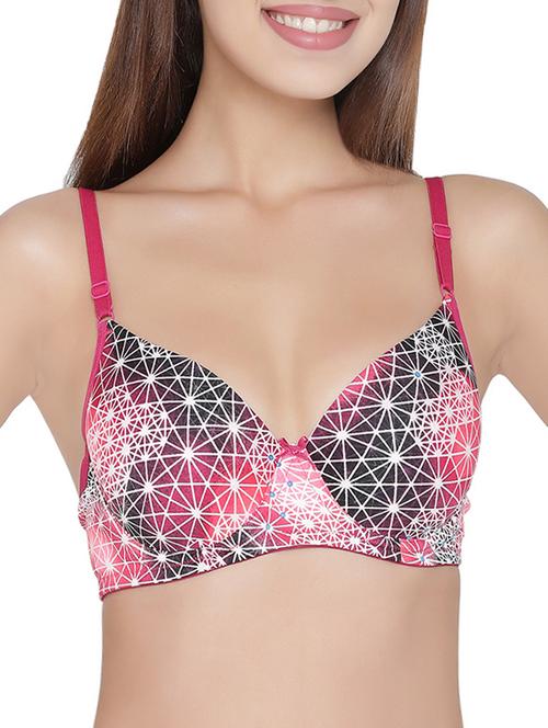 pink polyester tshirt bra - 14267367 - Very Small Image - 1