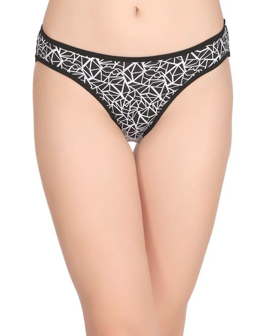 black cotton blend bikini panty - 14267472 - Very Small Image - 1