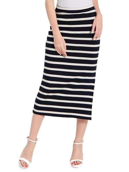 navy blue striped skirt - 14267726 - Very Small Image - 1