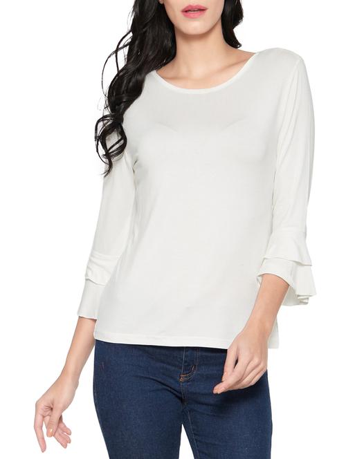 layered bell sleeved top - 14267795 - Very Small Image - 1