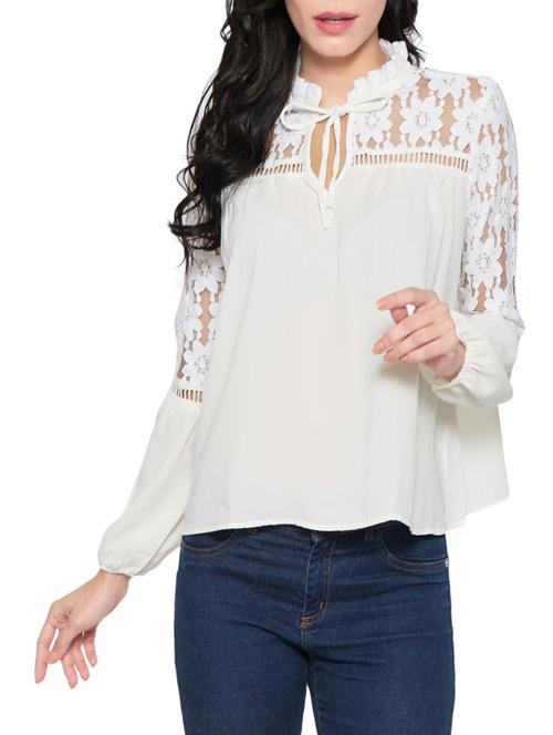 solid white regular top - 14267799 - Very Small Image - 1