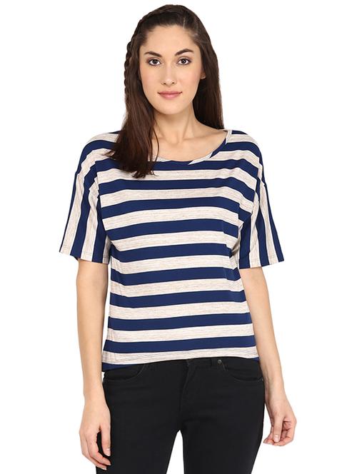 navy blue casual top - 14267912 - Very Small Image - 1