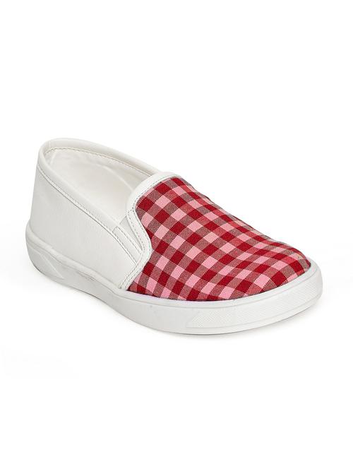 red leatherette slip on sneaker - 14268496 - Very Small Image - 1