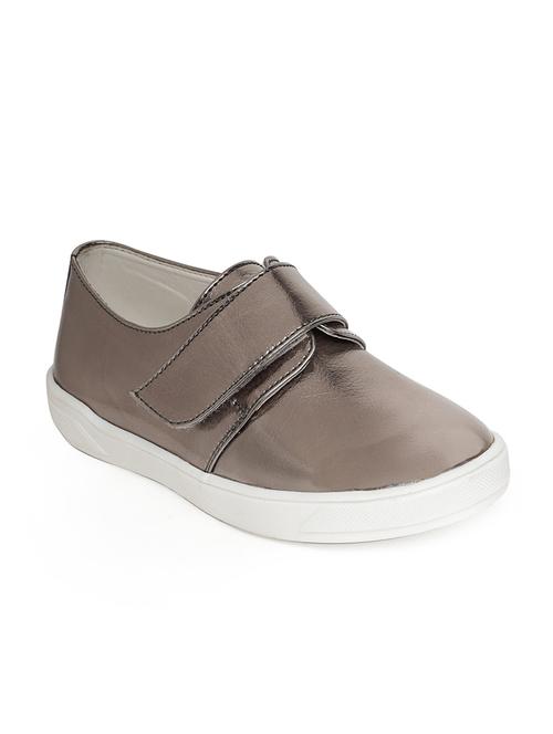 grey leatherette slip on sneaker - 14268511 - Very Small Image - 1