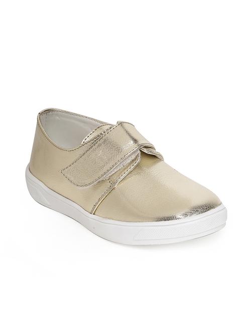 gold leatherette slip on sneaker - 14268512 - Very Small Image - 1