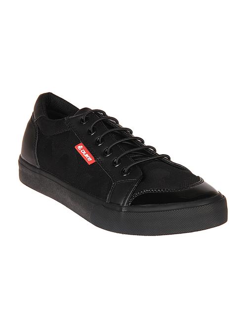 black canvas lace up sneaker - 14268712 - Very Small Image - 1