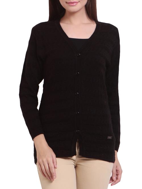 black acrylic cardigan - 14269947 - Very Small Image - 1