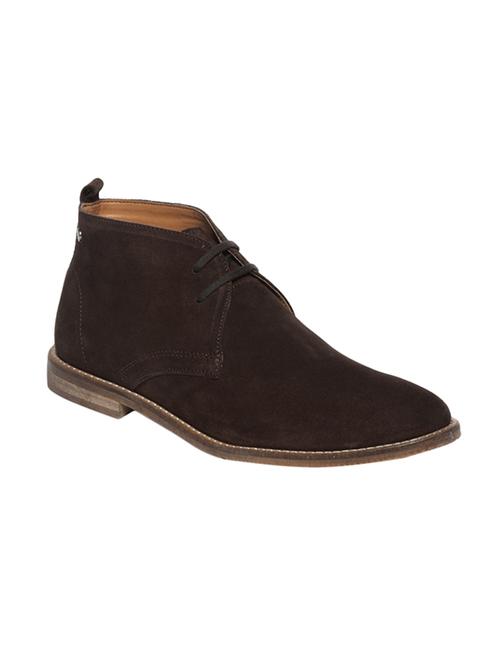 brown suede lace up shoe - 14280513 - Very Small Image - 1