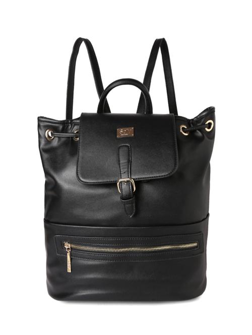 black leatherette backpack - 14289227 - Very Small Image - 1