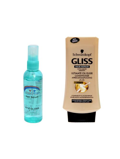 ultimate oil elixir conditioner 250ml & serum pack of 2 - 14317929 - Very Small Image - 1