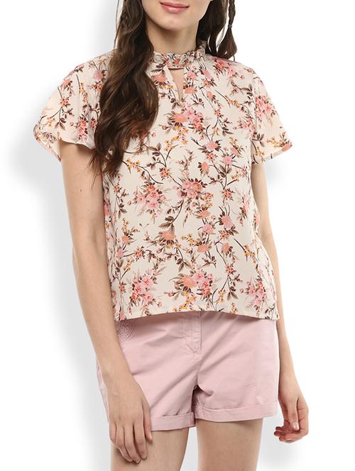 multicolored floral printed regular top - 14319750 - Very Small Image - 1