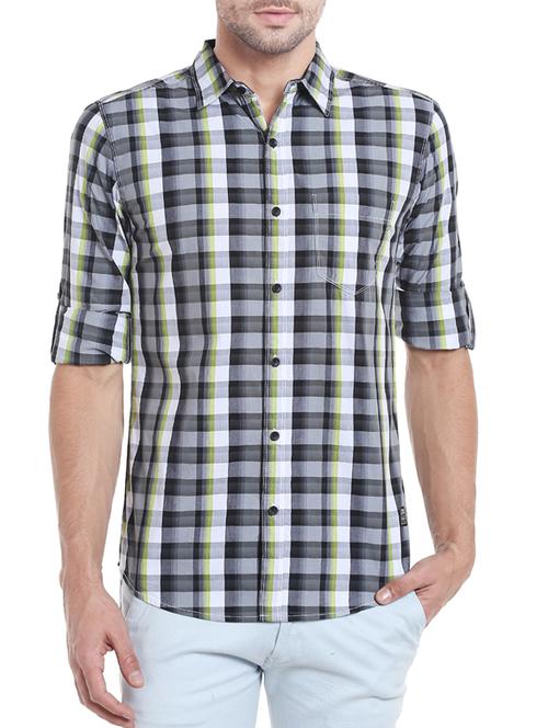 black cotton casual shirt - 14321493 - Very Small Image - 1