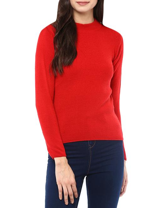 red woollen pullover - 14321785 - Very Small Image - 1