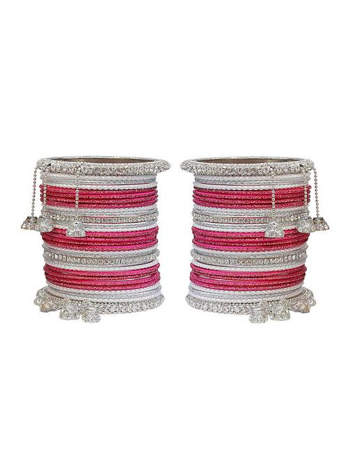 red metal stone bangles - 14323723 - Very Small Image - 1
