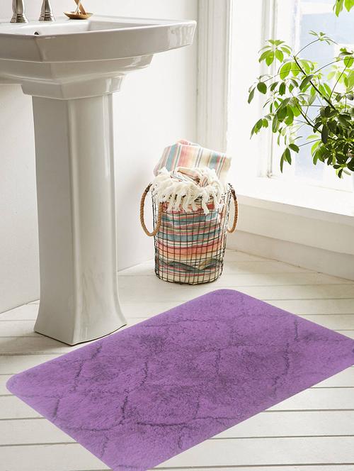 classic bath mat 100% cotton with anti skid - 14325077 - Very Small Image - 1