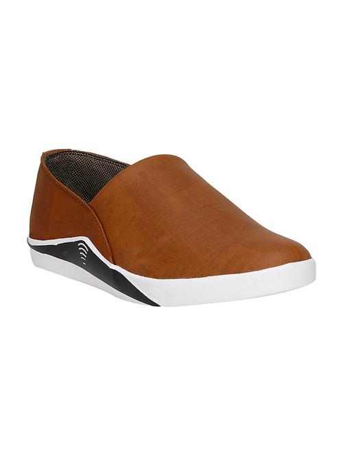 tan leatherette casual slipon - 14327935 - Very Small Image - 1