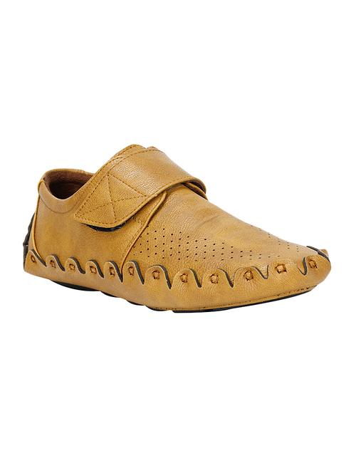 beige leather casual slipon - 14328049 - Very Small Image - 1