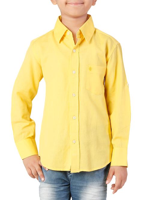yellow cotton shirt - 14328237 - Very Small Image - 1