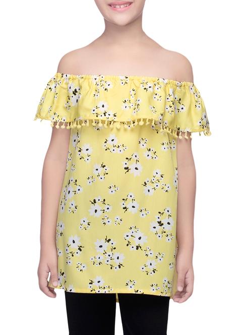 yellow printed top - 14328268 - Very Small Image - 1