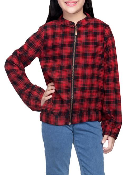 red cotton jacket - 14328280 - Very Small Image - 1