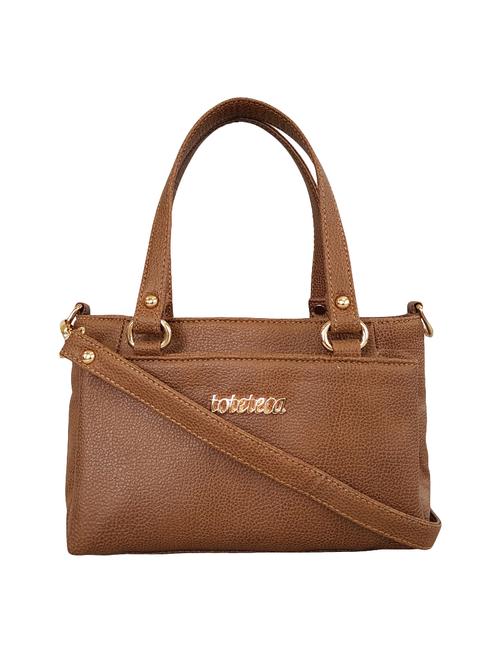 brown leatherette regular handbag - 14328403 - Very Small Image - 1