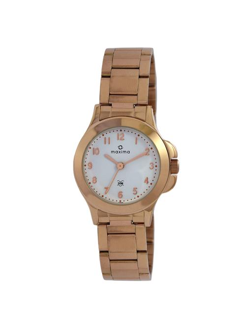 maxima white dial watch for women - 43052cmlr - 14330752 - Very Small Image - 1