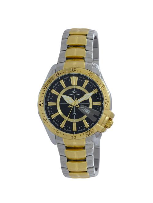 maxima black dial watch for men - 41611cmgt - 14330780 - Very Small Image - 1