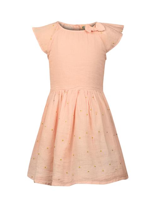 pink cotton frock - 14331309 - Very Small Image - 1