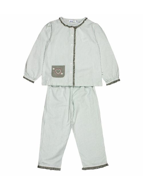 light blue cotton pyjama set nightwear - 14331462 - Very Small Image - 1