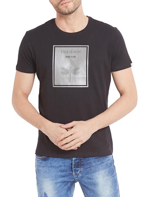 black cotton t-shirt - 14332159 - Very Small Image - 1