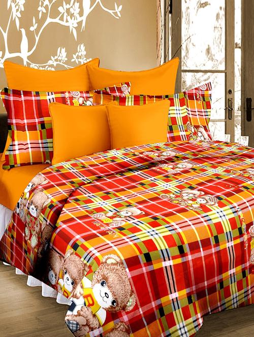 double bed sheet with 2 pillow covers - 14332842 - Very Small Image - 1
