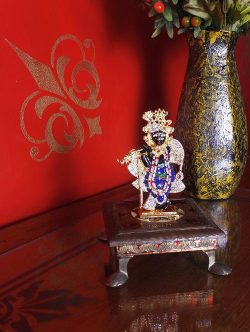 metal krishna figurine - 14332975 - Very Small Image - 1