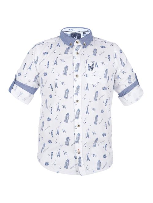 roll up sleeved quirky print shirt - 14335303 - Very Small Image - 1