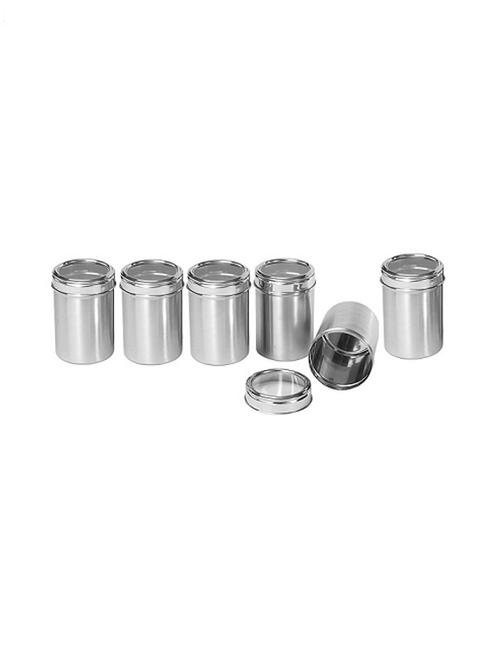 set of 6 stainless steel see through containers - 14336060 - Very Small Image - 1
