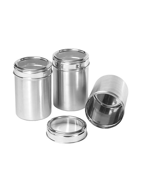 set of 3 stainless steel see through containers 3 l each - 14336072 - Very Small Image - 1