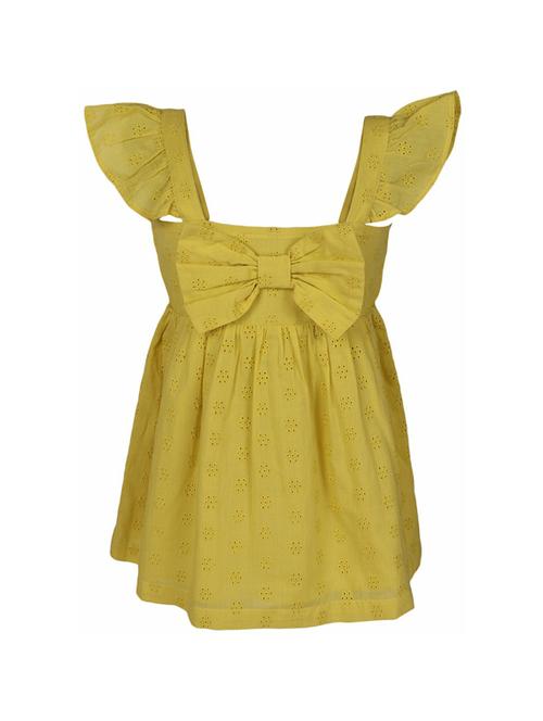 yellow cotton frock - 14336131 - Very Small Image - 1
